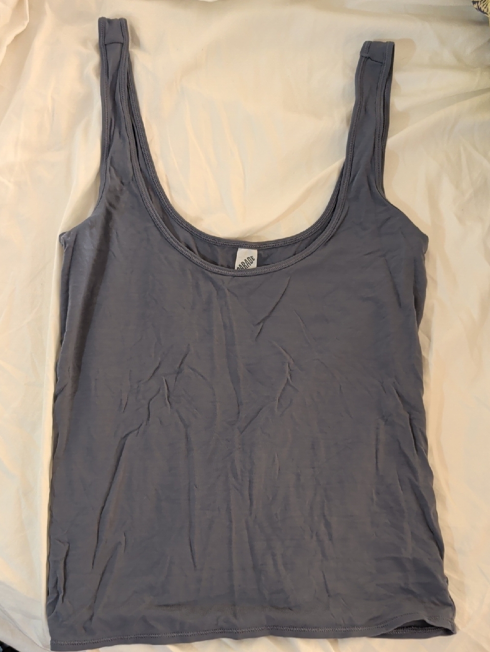 NWOT Parade Slate Gray Tank Top Size S